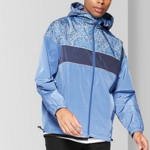 Original Use Blue Bandana Anorak 